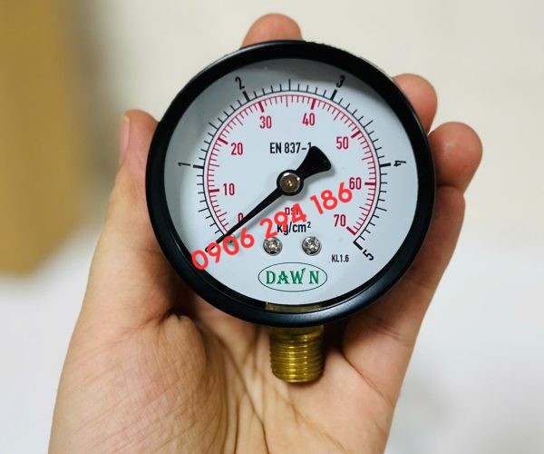 ĐỒNG HỒ ÁP SUẤT DAWN P110 63A 0-5KG/CM2