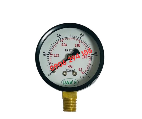 ĐỒNG HỒ ĐO ÁP SUẤT DAWN P110 63A 0-1KG/CM2