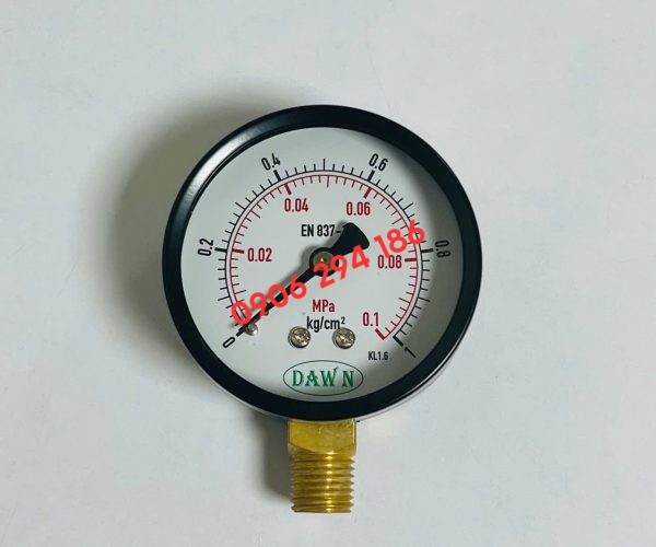 ĐỒNG HỒ ĐO ÁP SUẤT DAWN P110 63A 0-1KG/CM2