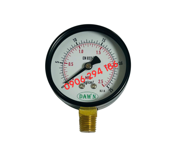ĐỒNG HỒ ÁP SUẤT DAWN P110 63A 0-25KG/CM2
