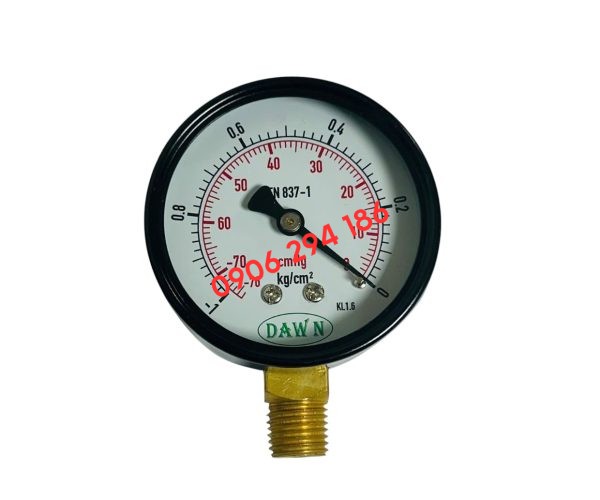 ĐỒNG HỒ ĐO ÁP SUẤT DAWN P110 63A -1-0KG/CM2