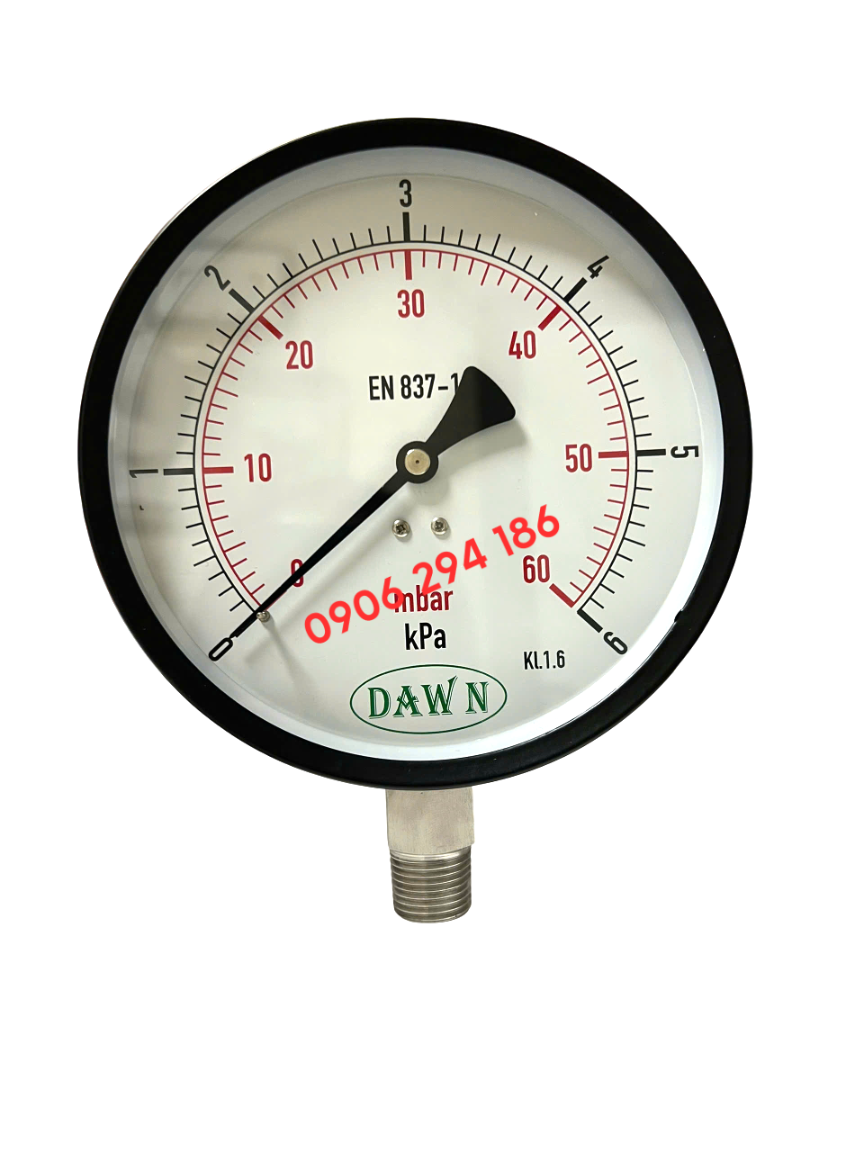 ĐỒNG HỒ ÁP SUẤT DAWN P110 150A 0-6KPA