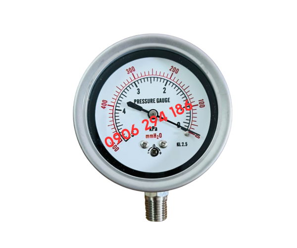 ĐỒNG HỒ ĐO ÁP SUẤT TRUNG QUỐC Y60 -5-0KPA ZG1/4"