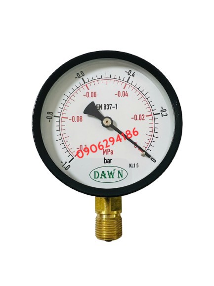 ĐỒNG HỒ ÁP SUẤT DAWN P110 100A 6BAR REN 20X1.5
