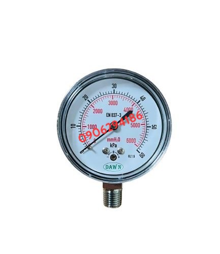 ĐỒNG HỒ ÁP SUẤT THẤP DAWN P440 63A 60KPA