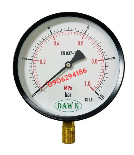 ĐỒNG HỒ ÁP SUẤT DAWN P110 150A 10BAR REN M20X1.5