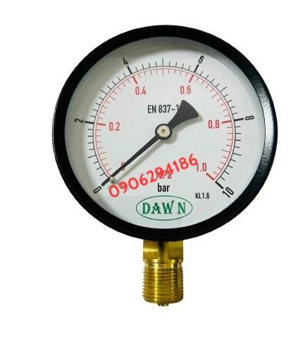 ĐỒNG HỒ ÁP SUẤT DAWN P110 100A 10bar M20x15