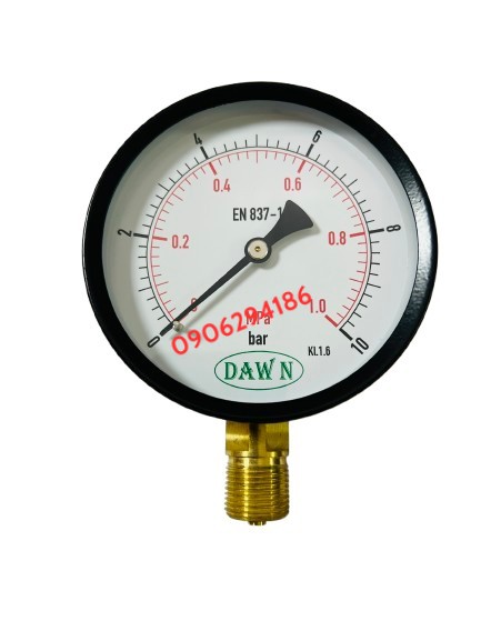 ĐỒNG HỒ ÁP SUẤT DAWN P110 100A 10bar M20x15