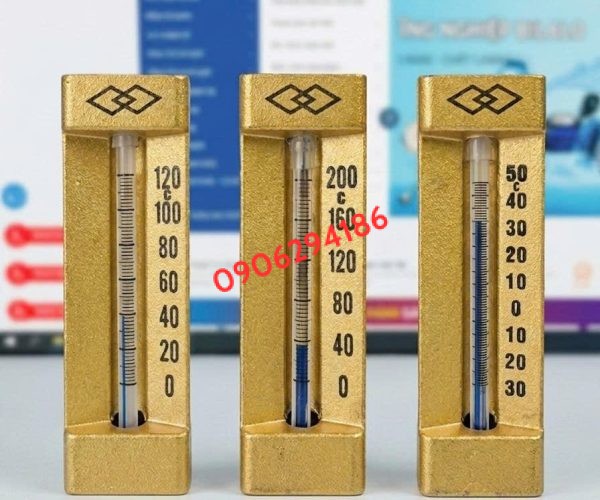 NHIỆT KẾ THỦY NGÂN TRUNG QUỐC CHÂN SAU DẢI -30-50, 120oC, 200oC CHÂN L63
