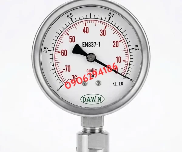 ĐỒNG HỒ ÁP SUẤT MÀNG DAWN P752S 100A -1-0BAR