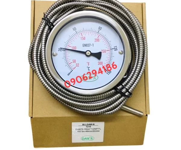ĐỒNG HỒ ĐO NHIỆT ĐỘ DẠNG DÂY 3M DAWN T120 100A 0-150oC
