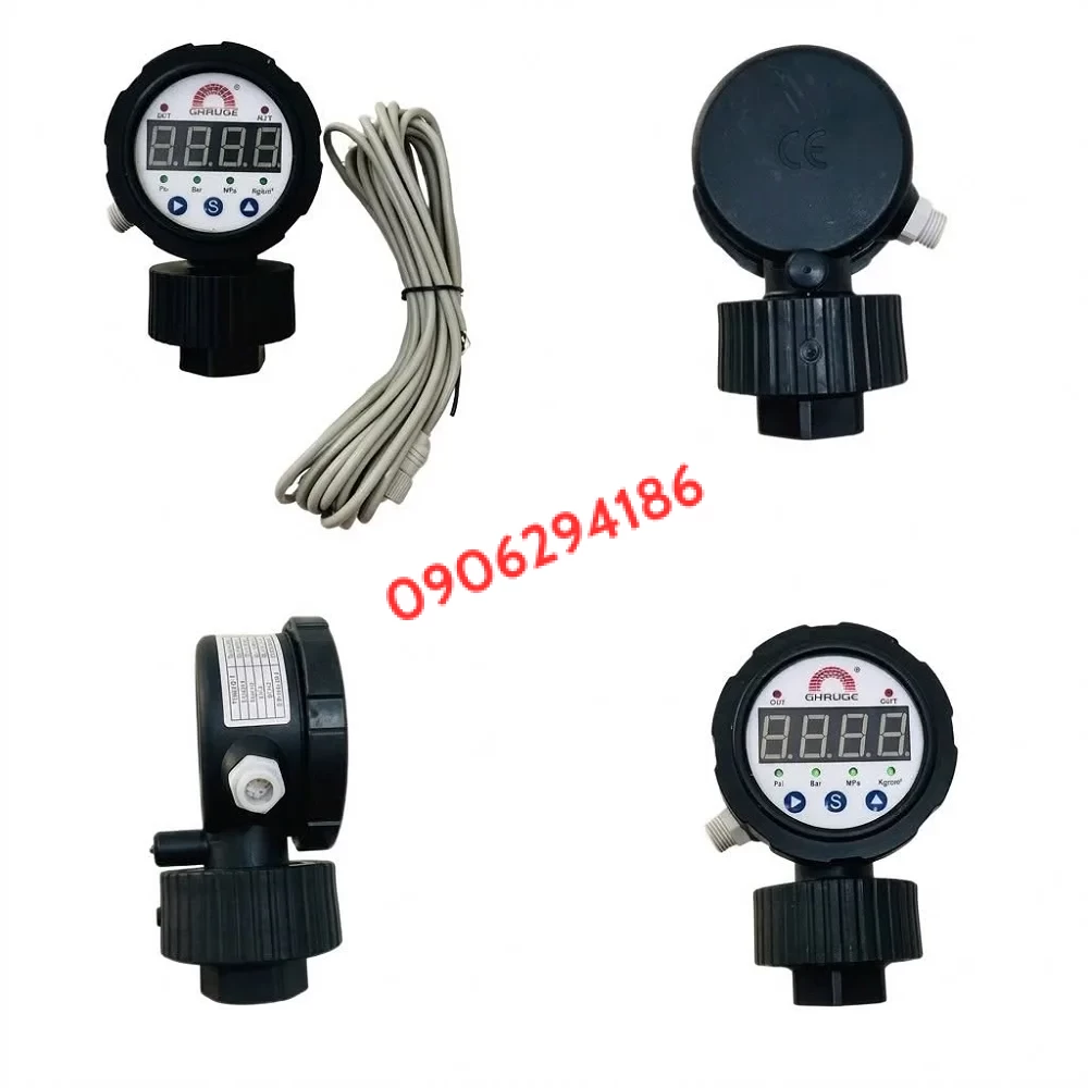 Đồng Hồ Đo Áp Suất Điện Tử – Chính Xác, Bền Bỉ, Màn Hình LED Rõ Nét
