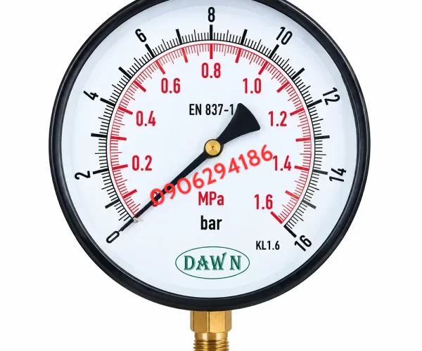 ĐỒNG HỒ ÁP SUẤT DAWN CHÂN ĐỨNG P254 200A 16BAR REN M20*1.5