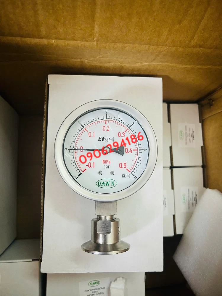 ĐỒNG HỒ ÁP SUẤT MÀNG P752S 100A 5BAR INOX316