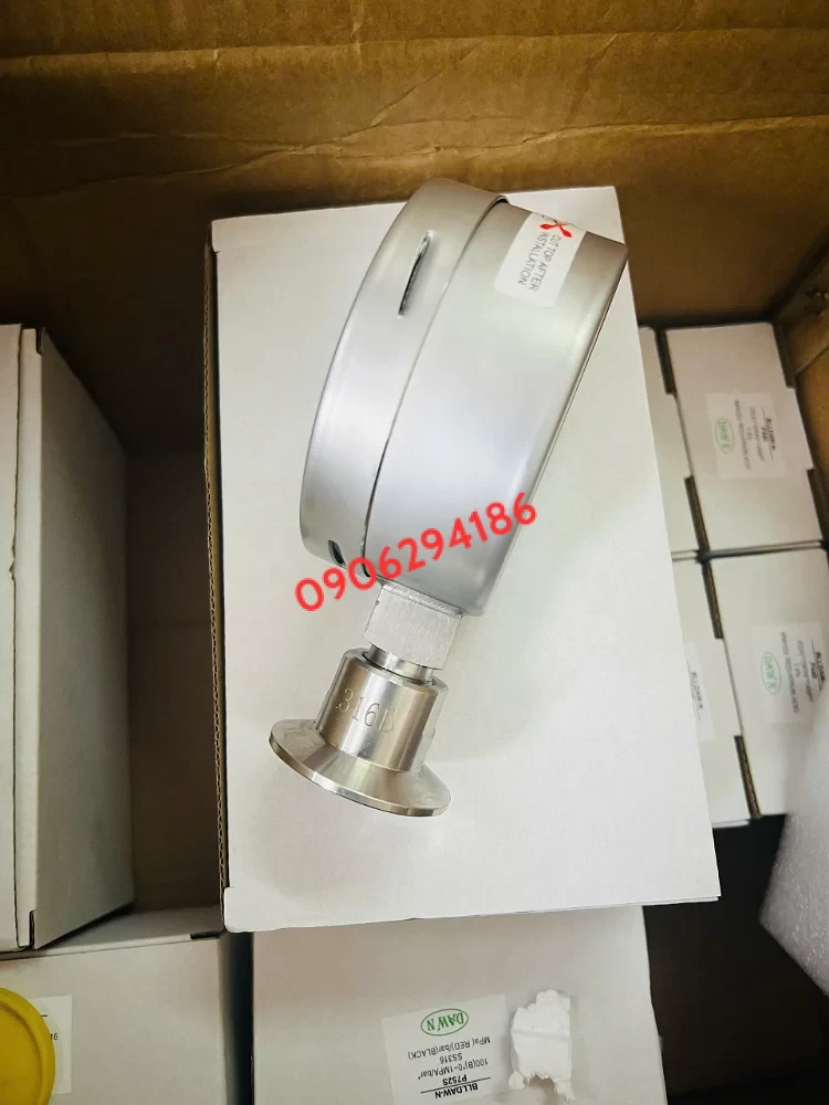 ĐỒNG HỒ ÁP SUẤT MÀNG P752S 100A 5BAR INOX316